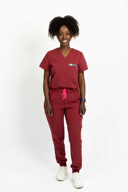 Women's Heritage Scrub Bottom Uchafo Red
