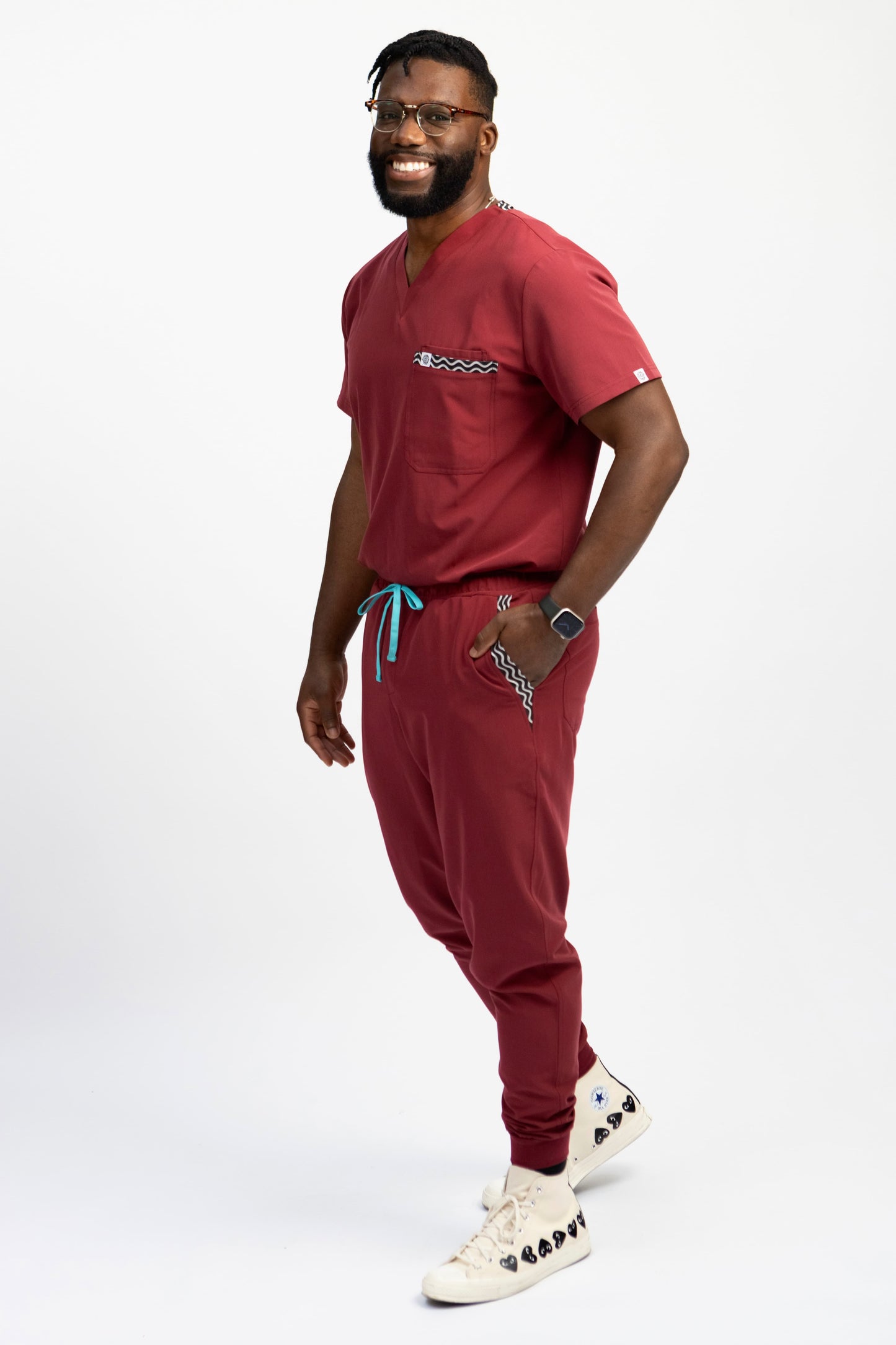 Men's Heritage Scrub Bottom Uchafo Red