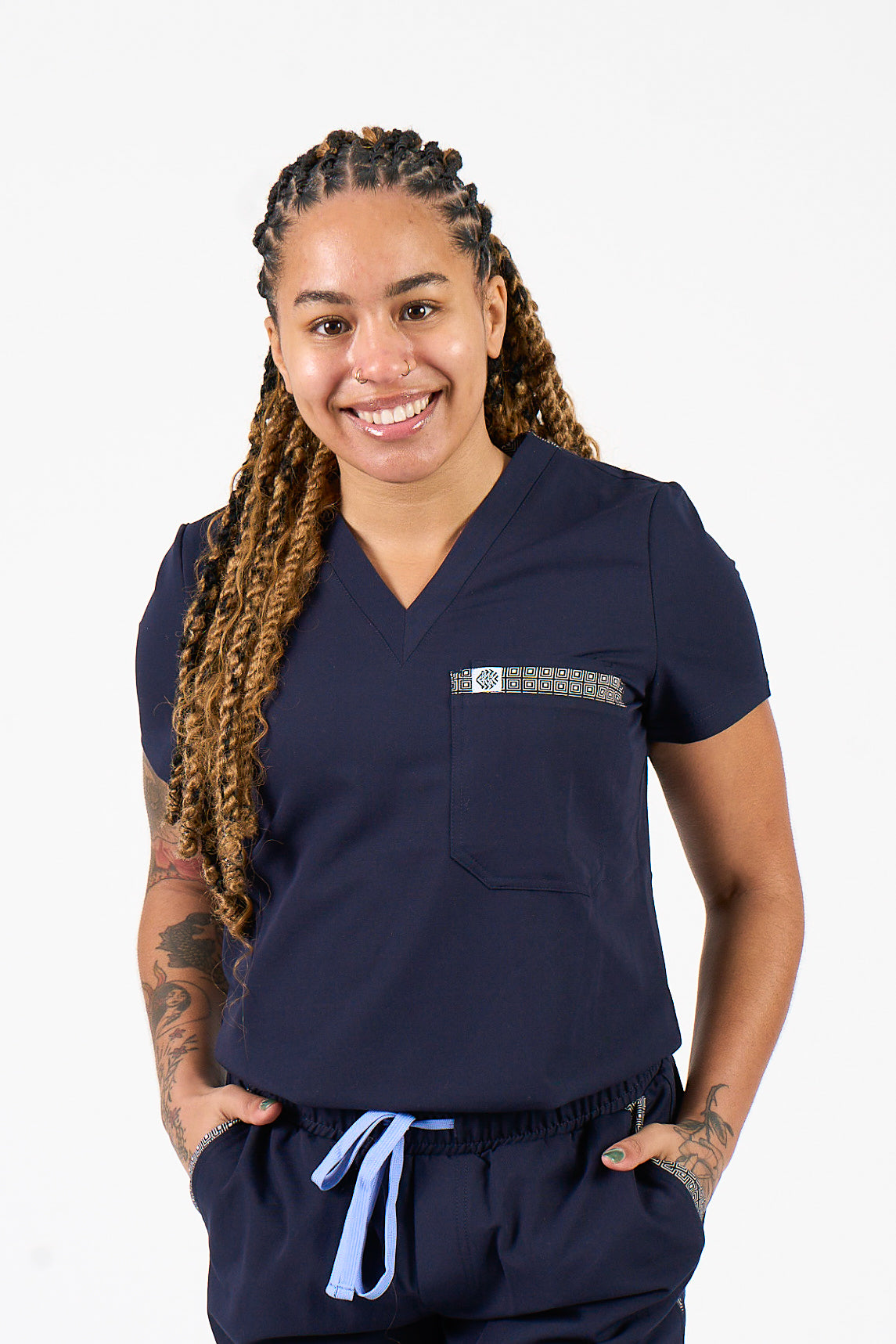 Women's Heritage Scrub Bottom Giza Navy Blue