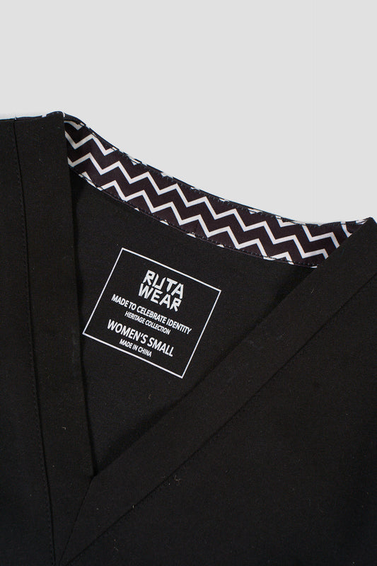 Women’s Heritage Scrub Top Usiku Black