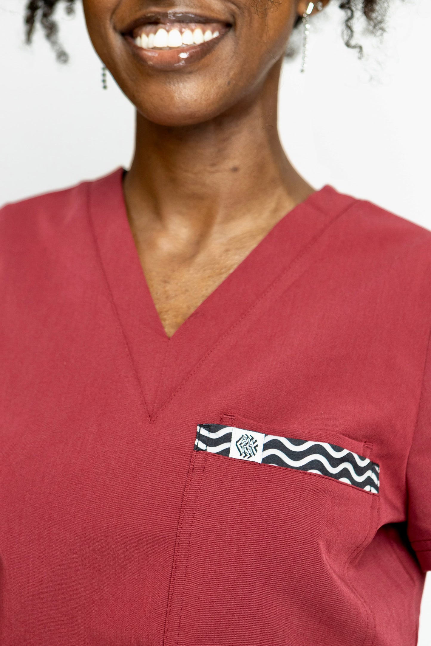 Women’s Heritage Scrub Top Uchafo Red