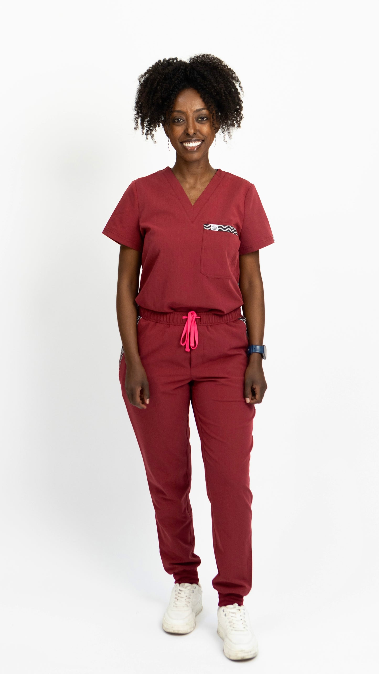 Women’s Heritage Scrub Top Uchafo Red